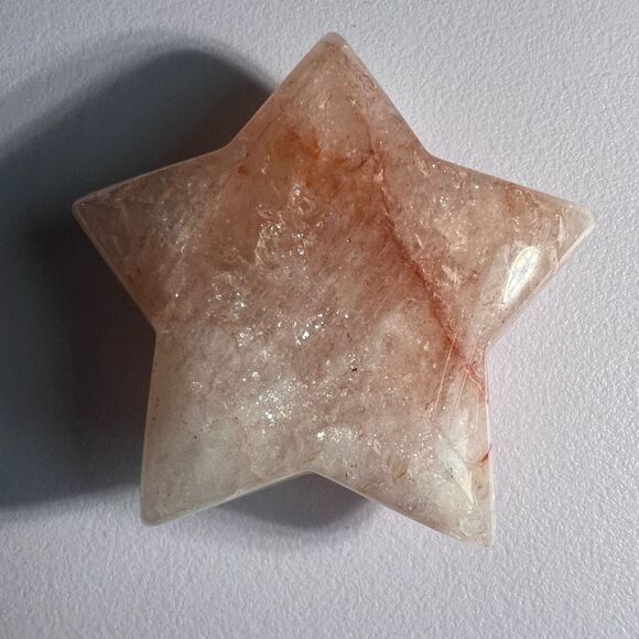 Fire‎ Quartz Crystal Star Carving (7) - Picture 5 of 9